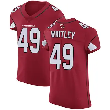 Red Men's Benton Whitley Arizona Cardinals Elite Team Color Vapor Untouchable Jersey